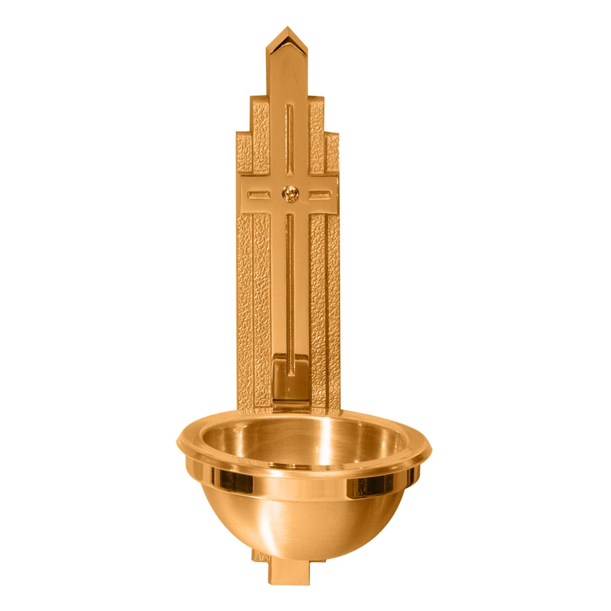 Rugged Cross Holy Water Font in 3 sizes - no. 2519-83