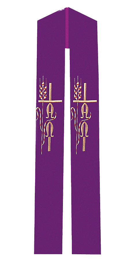 Alpha Omega Cross Priest's Overlay Stole no. 713