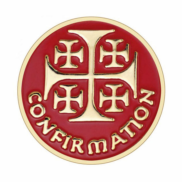 Confirmation Red Enameled Lapel Pin
