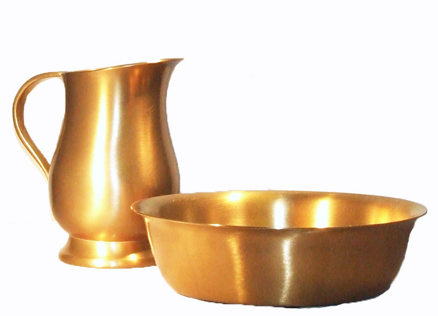 Gold Plated Lavabo Bowl & Pitcher no. 8380G