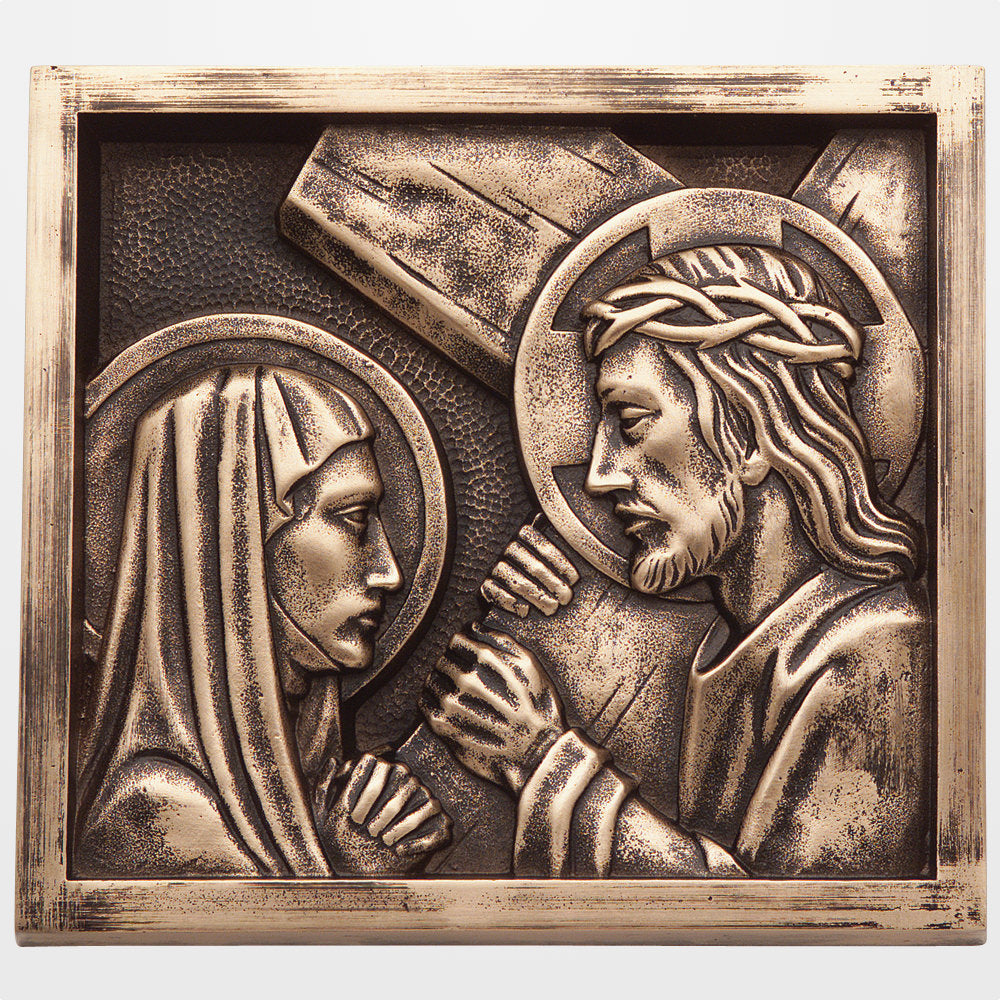 Greco Bronze Stations of the Cross Plaques - 14 Plaques
