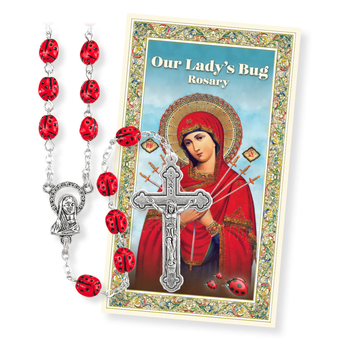 7mm Ladybug Rosary 1325