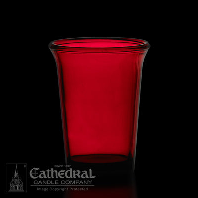 24 Hour Red Votive Glass - Box of 12