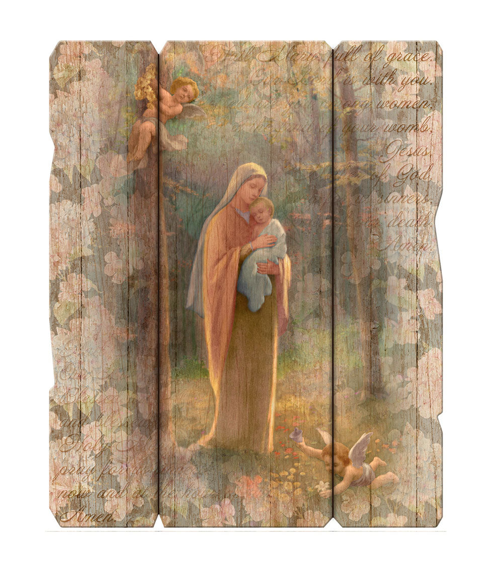 Madonna of the Woods Wood Wall Panel