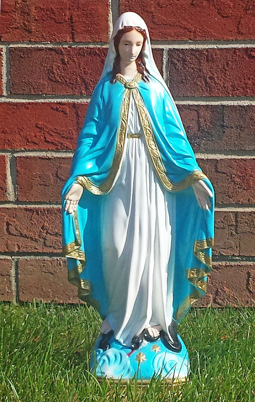 Our Lady of Grace Full Color Outdoor Statue - SA2405C