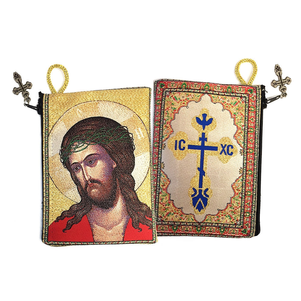 Christ Bridegroom Tapestry Rosary Bag