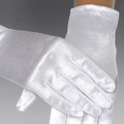 Satin Spandex Stretch Gloves for First Communion