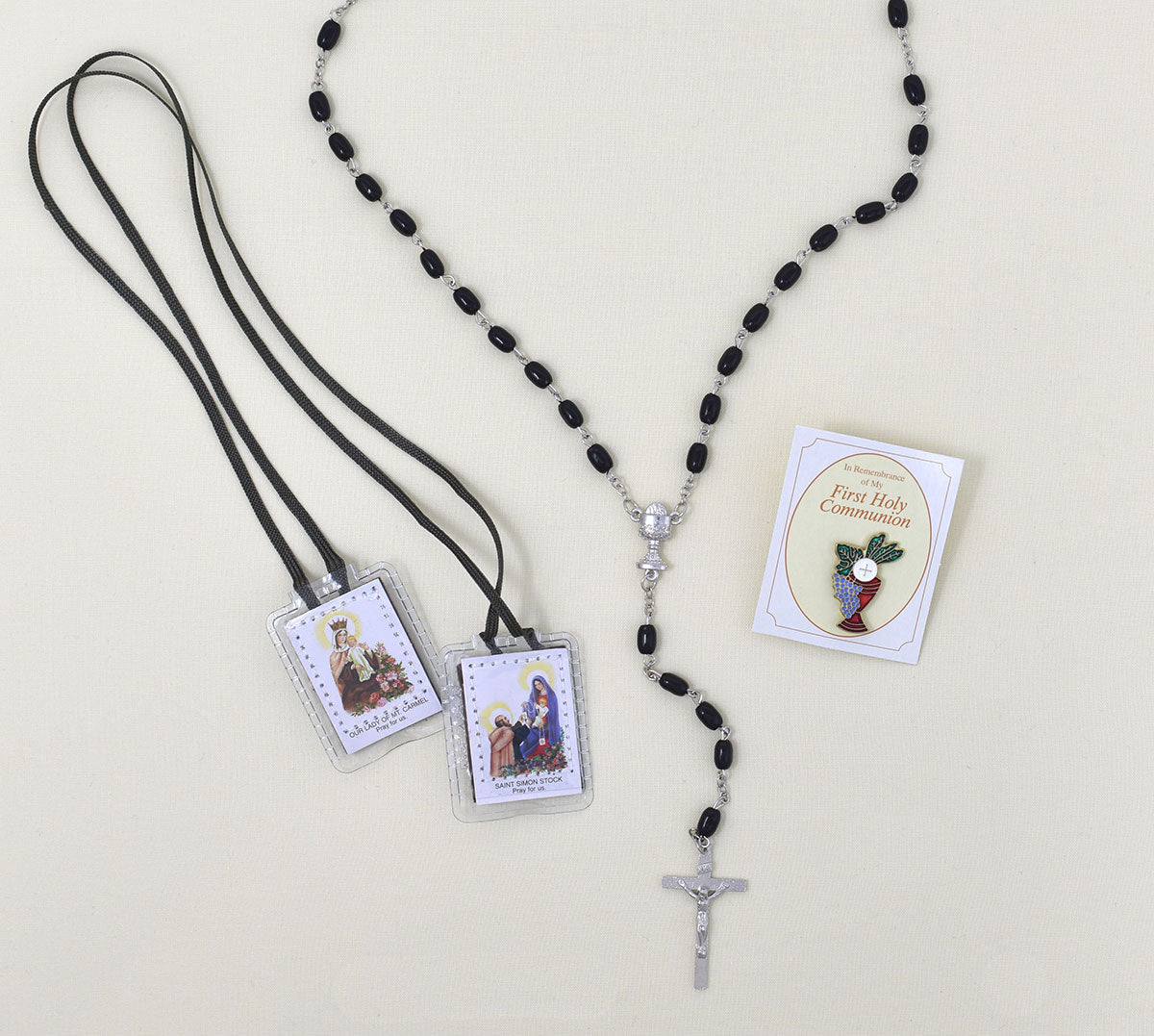 Pray Always First Mass Book Communion Set for Boys with Candle