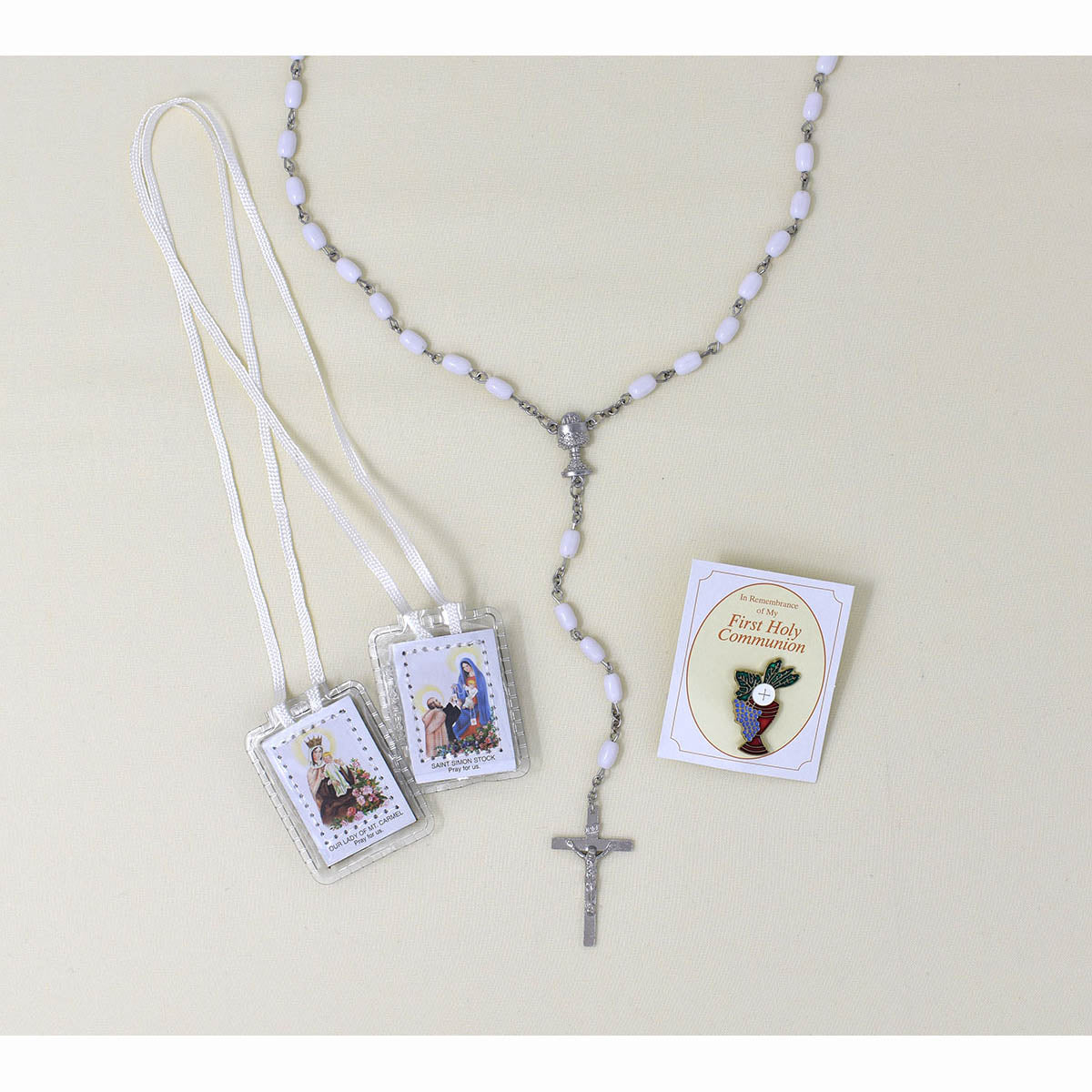 Pray Always First Mass Book Communion Set with Candle