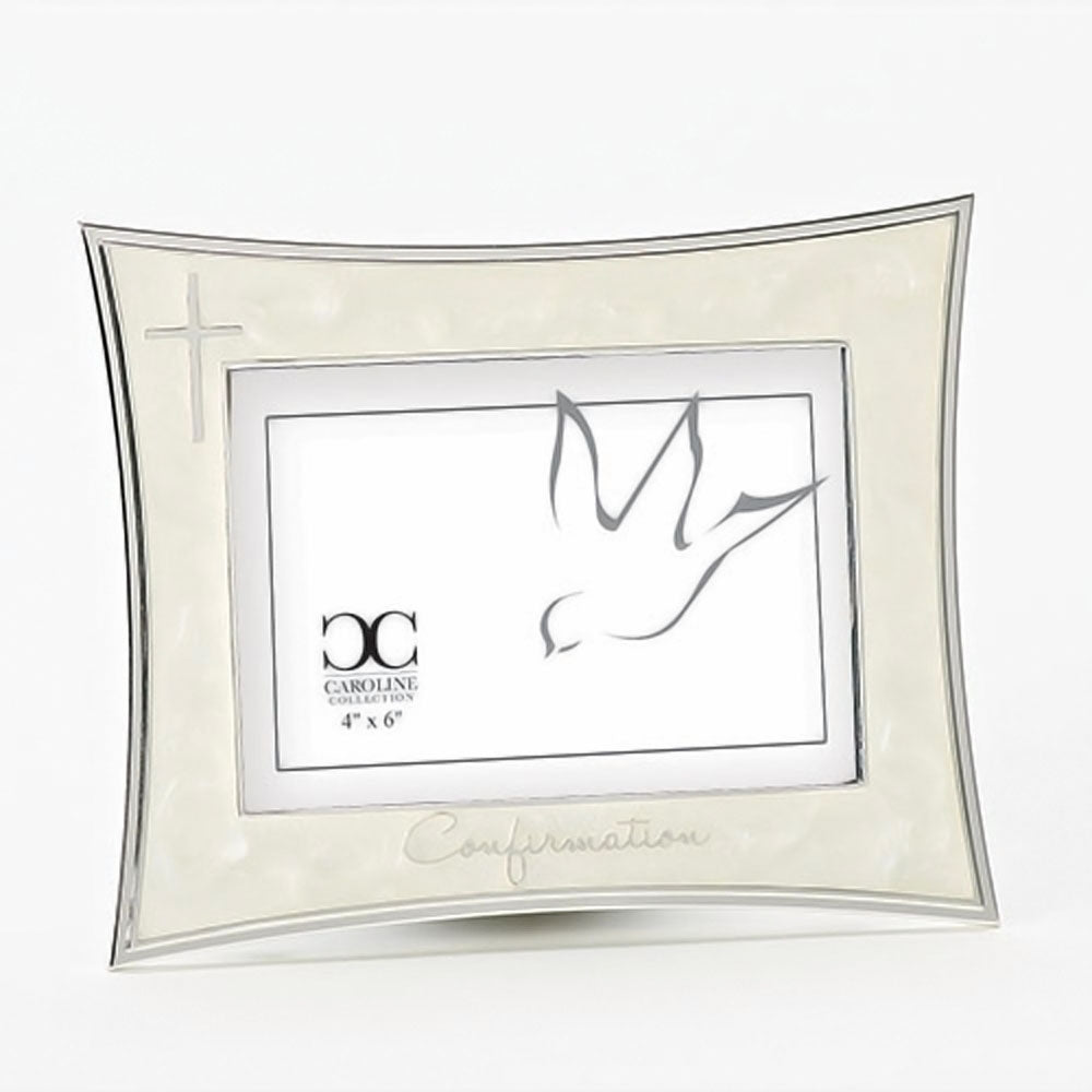 Ivory Metal Confirmation Frame - no. 10908