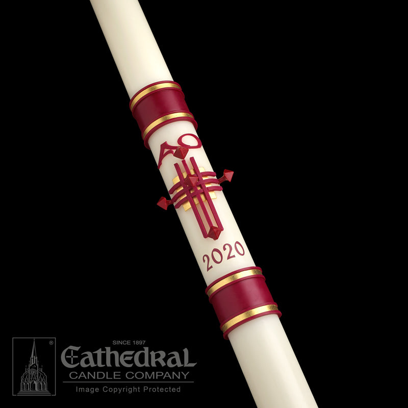 Crux Trinitas Paschal Candles - All Sizes