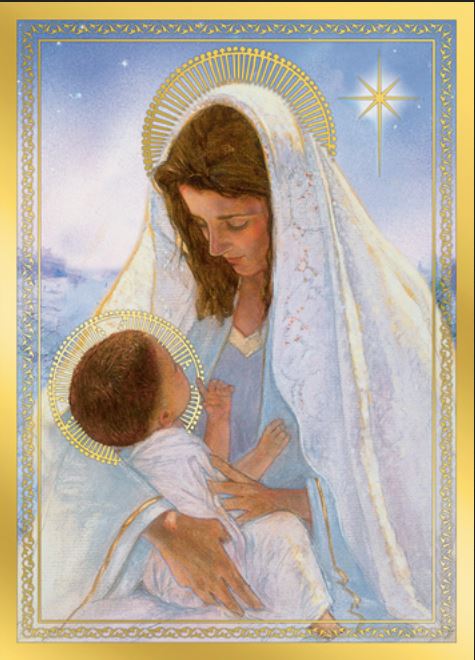 Blessed Mother and Child Christmas Cards - 10 ct per box
