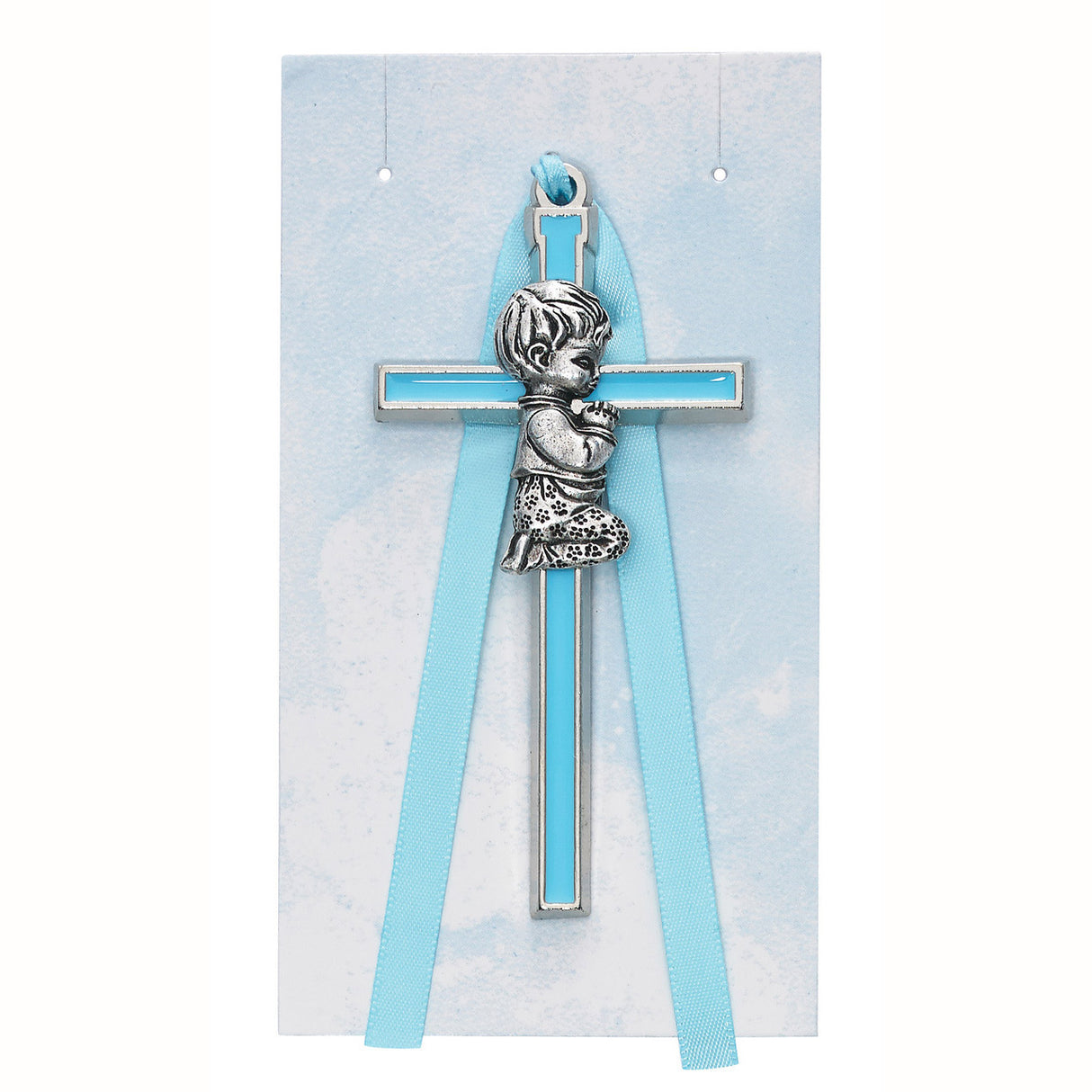 Blue Pewter Crib Cross