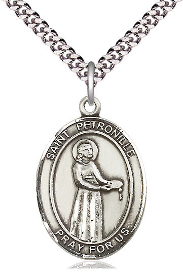 St. Petronille Sterling Silver Medal 8209SS/18S