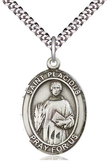 St. Placidus Sterling Silver Medal