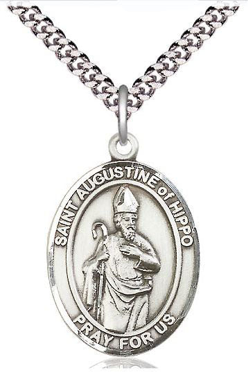 St. Augustine of Hippo Sterling Silver Medal