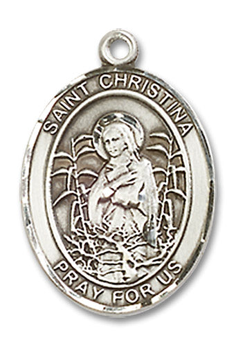 St. Christina Sterling Silver Medal