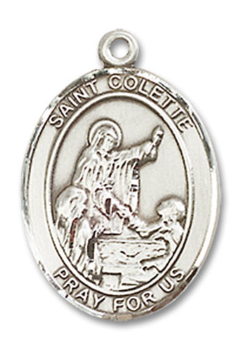 St. Collette Sterling Silver Medal