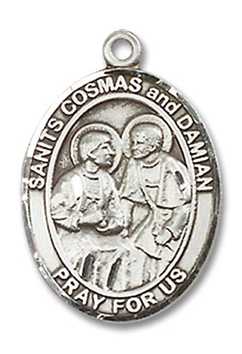 Sts. Cosmas and Damien Sterling Silver Medal