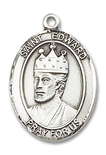 St. Edward the Confessor Sterling Silver Medal