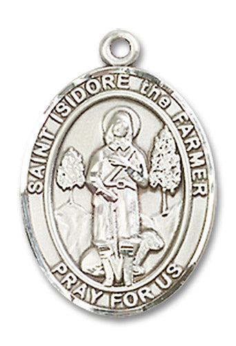 St. Isidore the Farmer Sterling Silver Medal