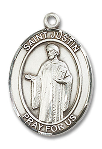St. Justin Sterling Silver Medal