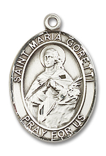 St. Maria Goretti Sterling Silver Medal