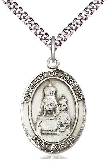 Our Lady of Loretto Sterling Silver Medal