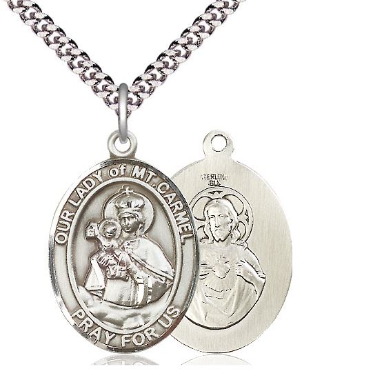 Our Lady of Mt. Carmel Sterling Silver Medal