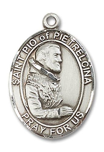 St. Padre Pio of Pietrelcina Sterling Silver Medal