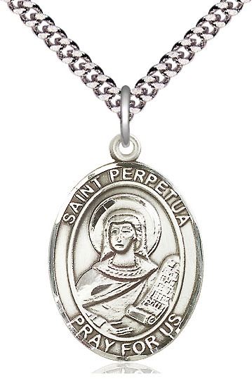 St. Perpetua Sterling Silver Medal