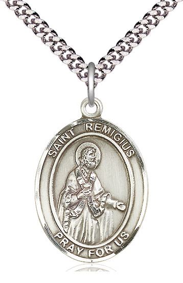 St. Remigius of Reims Sterling Silver Medal