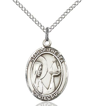 Star of the Sea Sterling Silver Medal