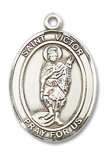 St. Victor of Marseilles Sterling Silver Medal