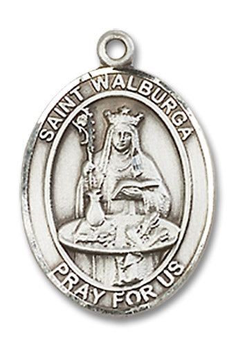 St. Walburga Sterling Silver Medal