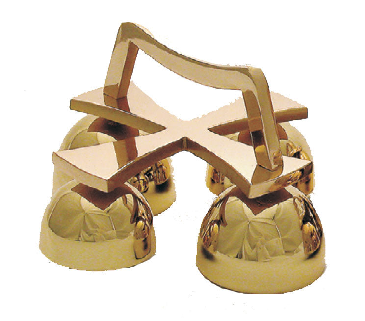 Bronze Altar Bells with Simple Cross Top - no. 25BL14