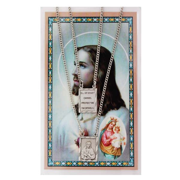 2 Piece SIlver Finsih Scapular no. PSD612