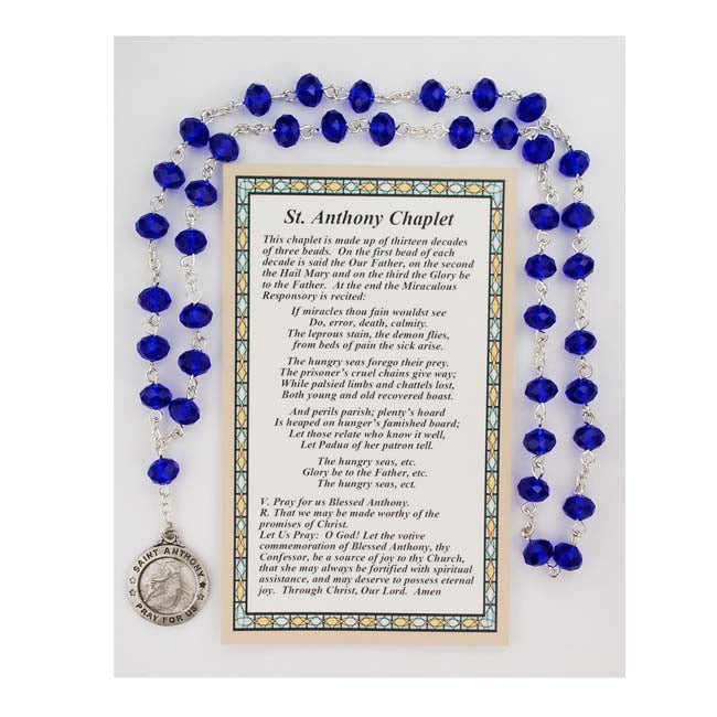 Chaplet to Saint Anthony with "How-to" Prayercard - CH125