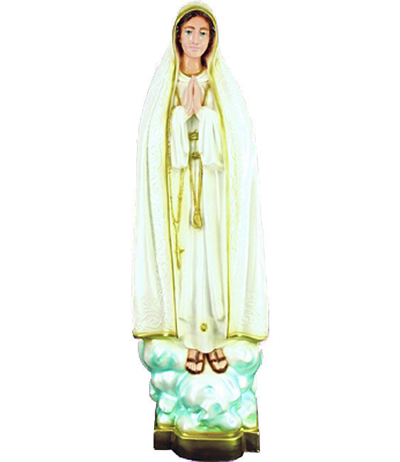 Outdoor Our Lady of Fatima Statue in Full Color - 32 inch