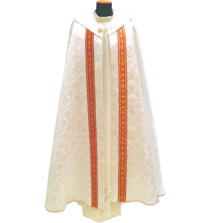 Eden Damask Cope with Red Banding 497 Cope