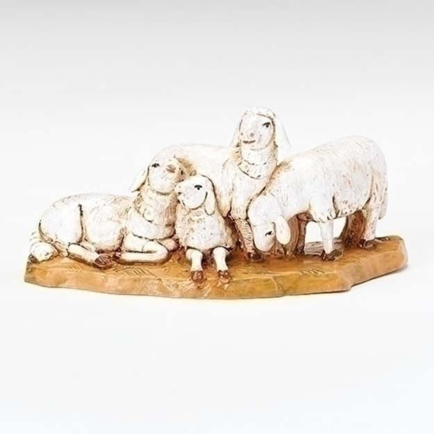 White Sheep Herd Figure Set by Fontanini