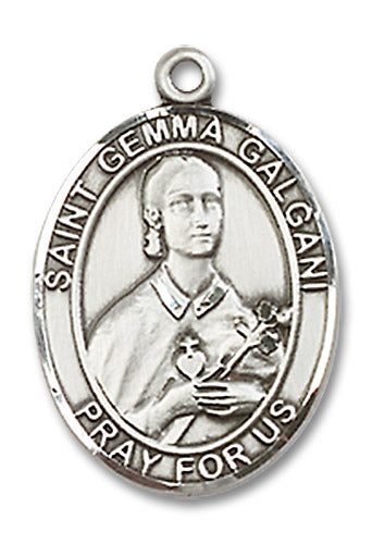 St. Gemma Galgani Sterling Silver Medal