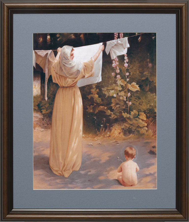 The Polish Madonna Matted Framed Print - 12x15 inch matted