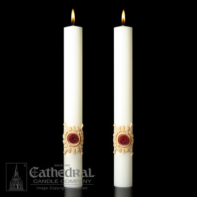 Holy Trinity Altar Candle Set - All Sizes
