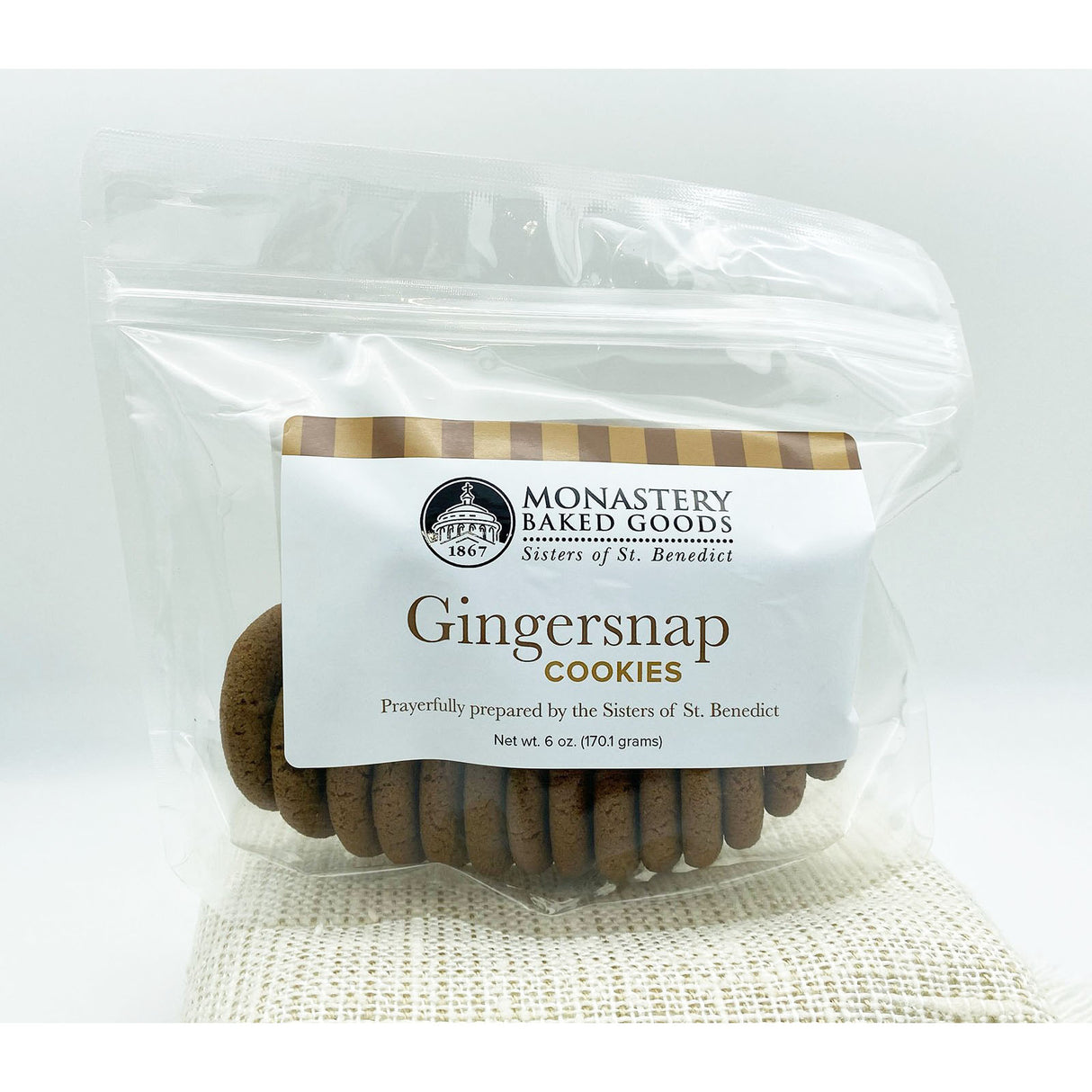 Gingersnap Monastary Cookies - 6oz package