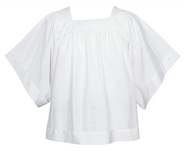 Square Neck Extra Long Liturgical Server Surlice 110S