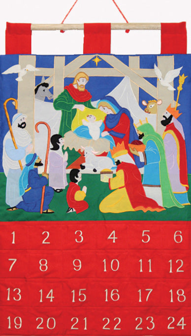 Alleluia Perpetual Felt Advent Calendar