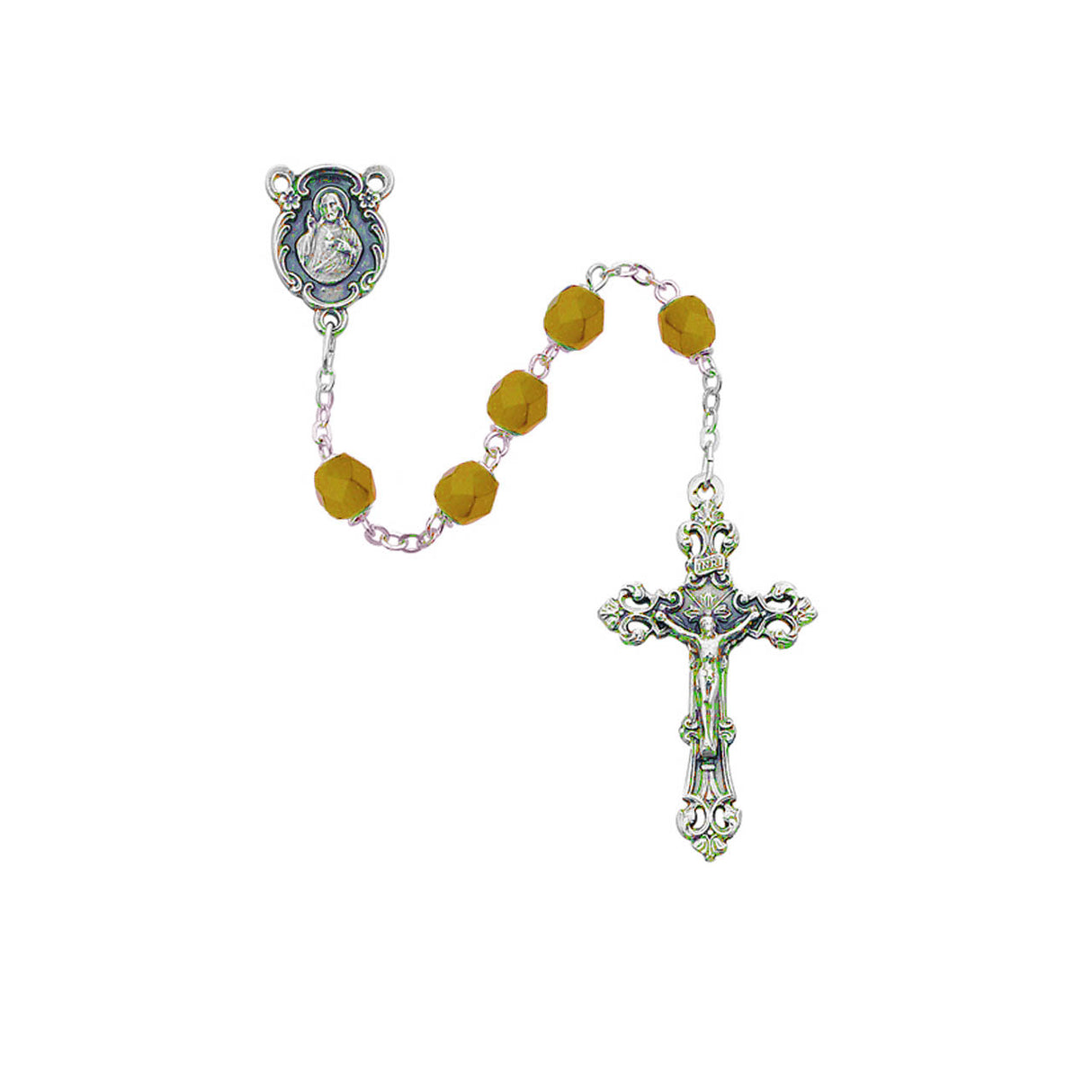 November Topaz Crystal Rosary