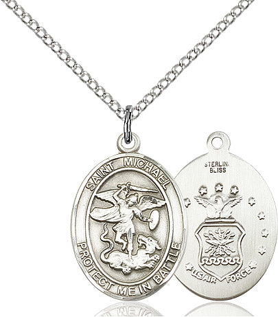 Sterling Silver St Michael Air Force Medal 1172SS1/18S