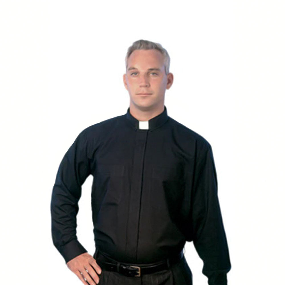 Omega 100% Cotton Long Sleeve Clerical Shirt